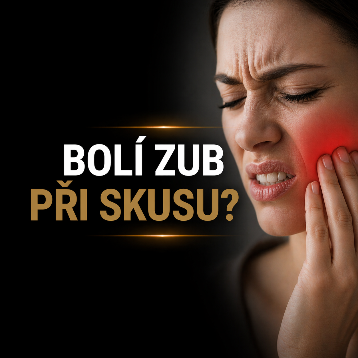 Bolest zubu při skusu: co znamená a kdy jít k zubaři