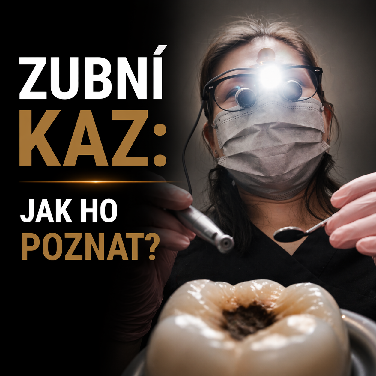 Zubní kaz: jak ho poznat, příznaky a kdy jít k zubaři