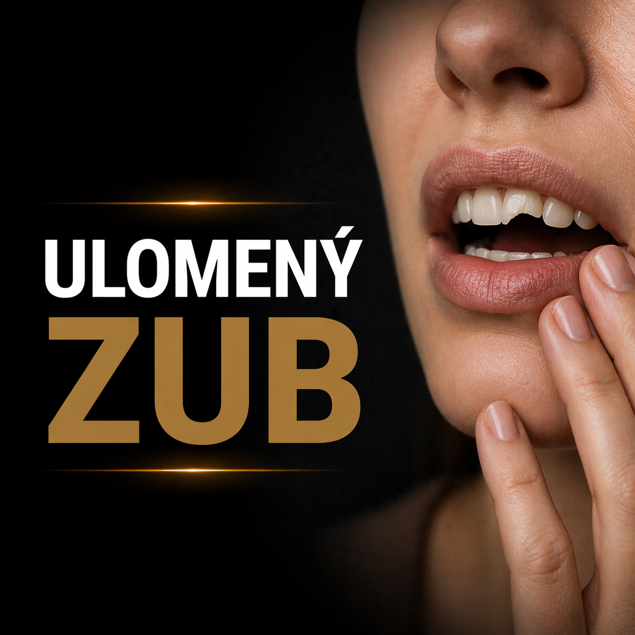 Ulomený zub: co dělat, kdy k zubaři a jak probíhá oprava