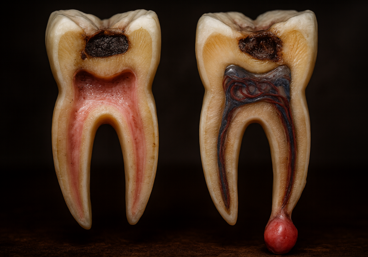 Komplikace neošetřeného kanálku