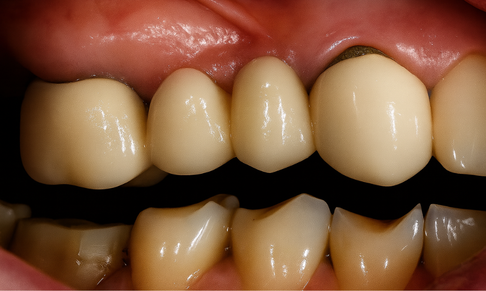 Výměna starých zubních korunek